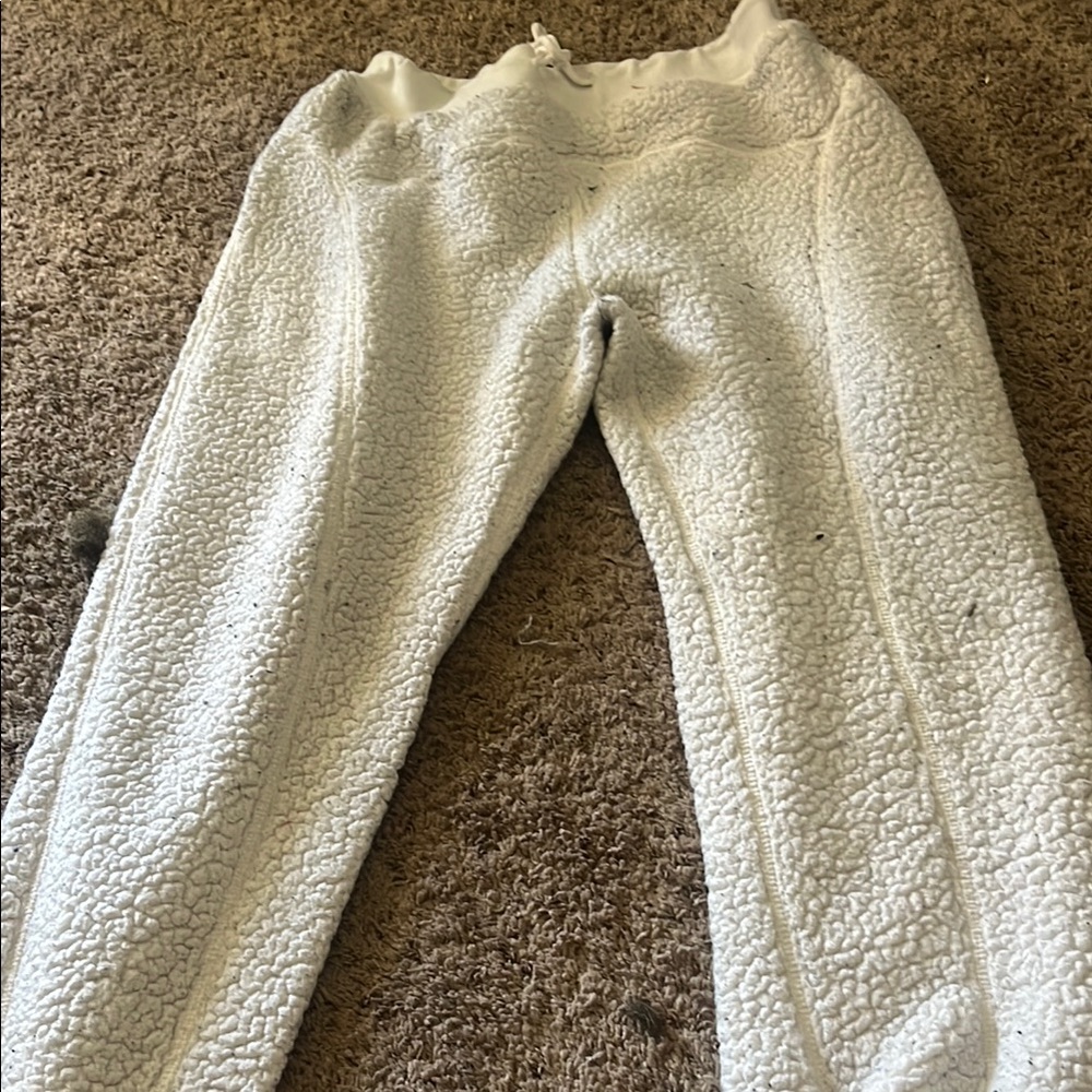 Judith March Kids White Fleece Joggers